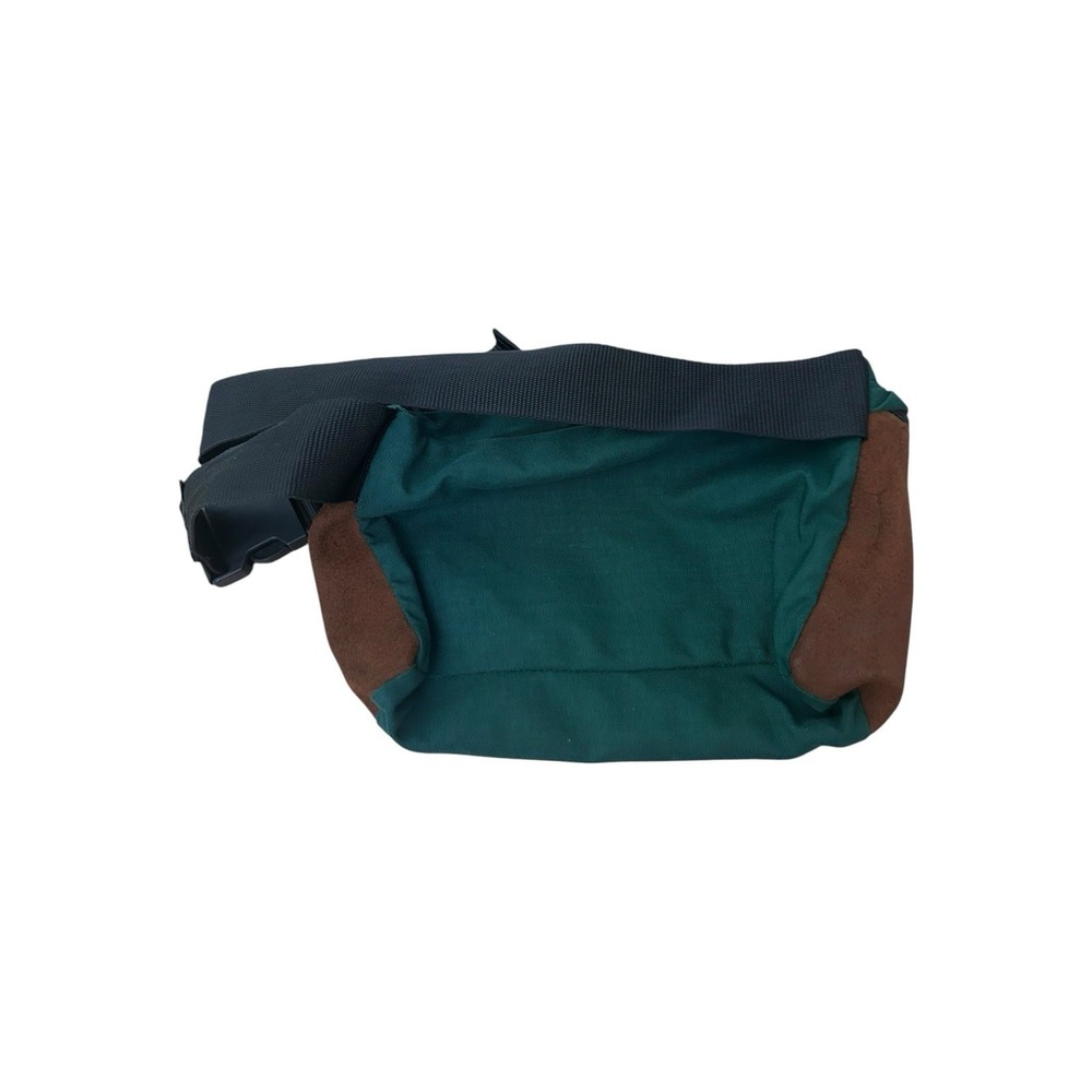 Vintage Eastpak Green Canvas & Suede Hiking Excursion Hip Fanny Pack Bag USA - Picture 3 of 6